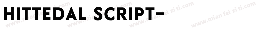 Hittedal Script字体转换